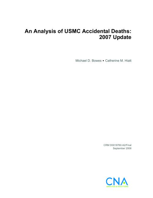 CNA_USMC意外死亡分析：2007年更新.pdf