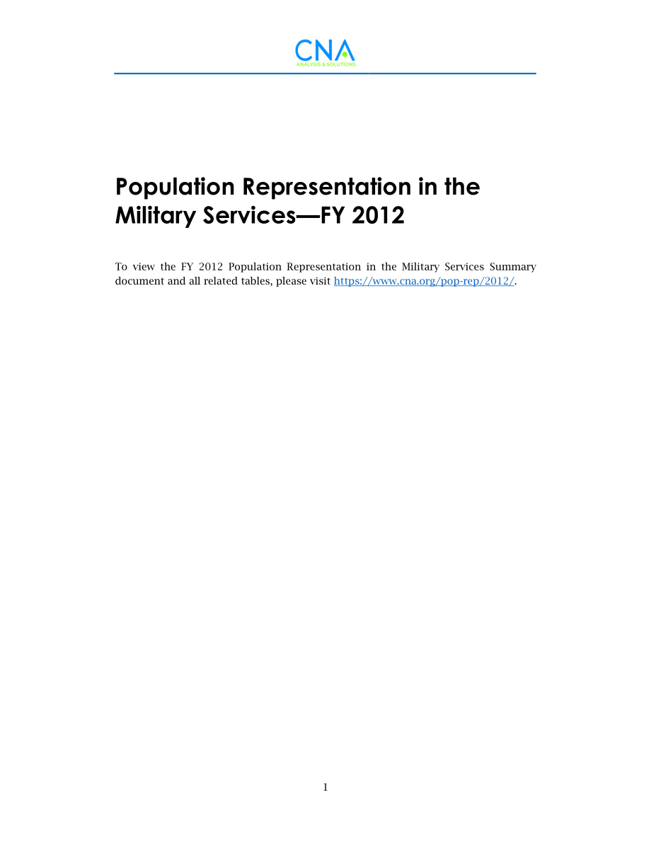 CNA_军队中的人口代表性——2012财政年度.pdf_第3页