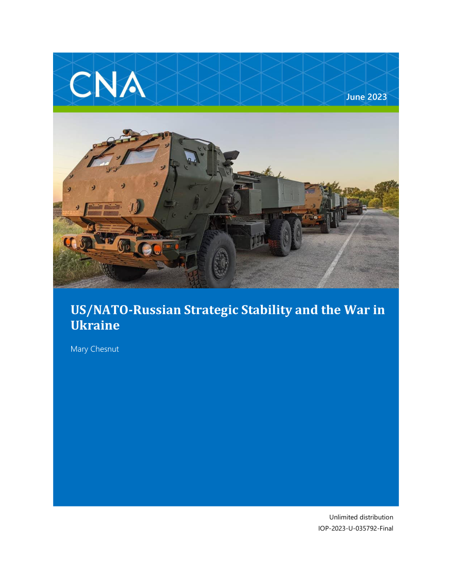 CNA_美国北约俄罗斯战略稳定与乌克兰战争.pdf_第1页