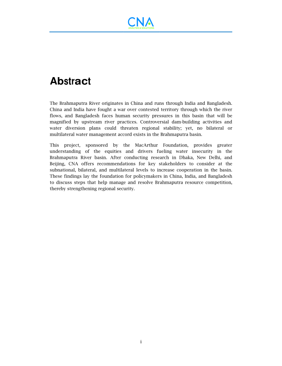 CNA_雅鲁藏布江流域的水资源竞争：中国、印度和孟加拉国.pdf_第3页