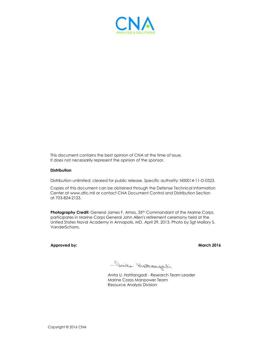 CNA_军事补偿和退休现代化委员会的混合退休计划:海军陆战队意义初探.pdf_第2页