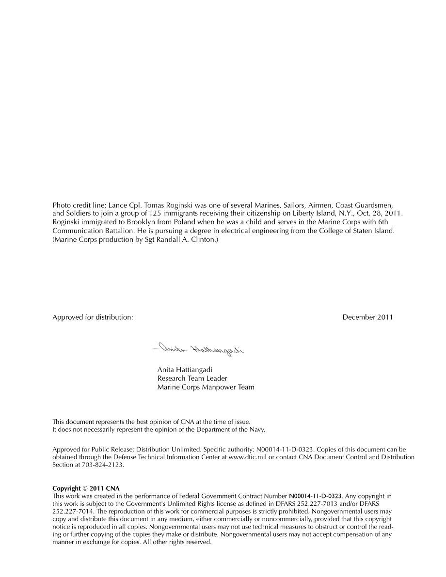 CNA_应征入伍的美国军队中的非公民：执行摘要.pdf_第2页