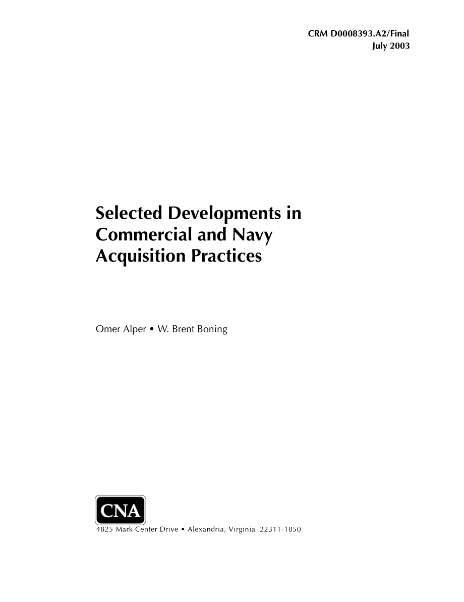 CNA_商业和海军采办实践的选定发展.pdf_第1页