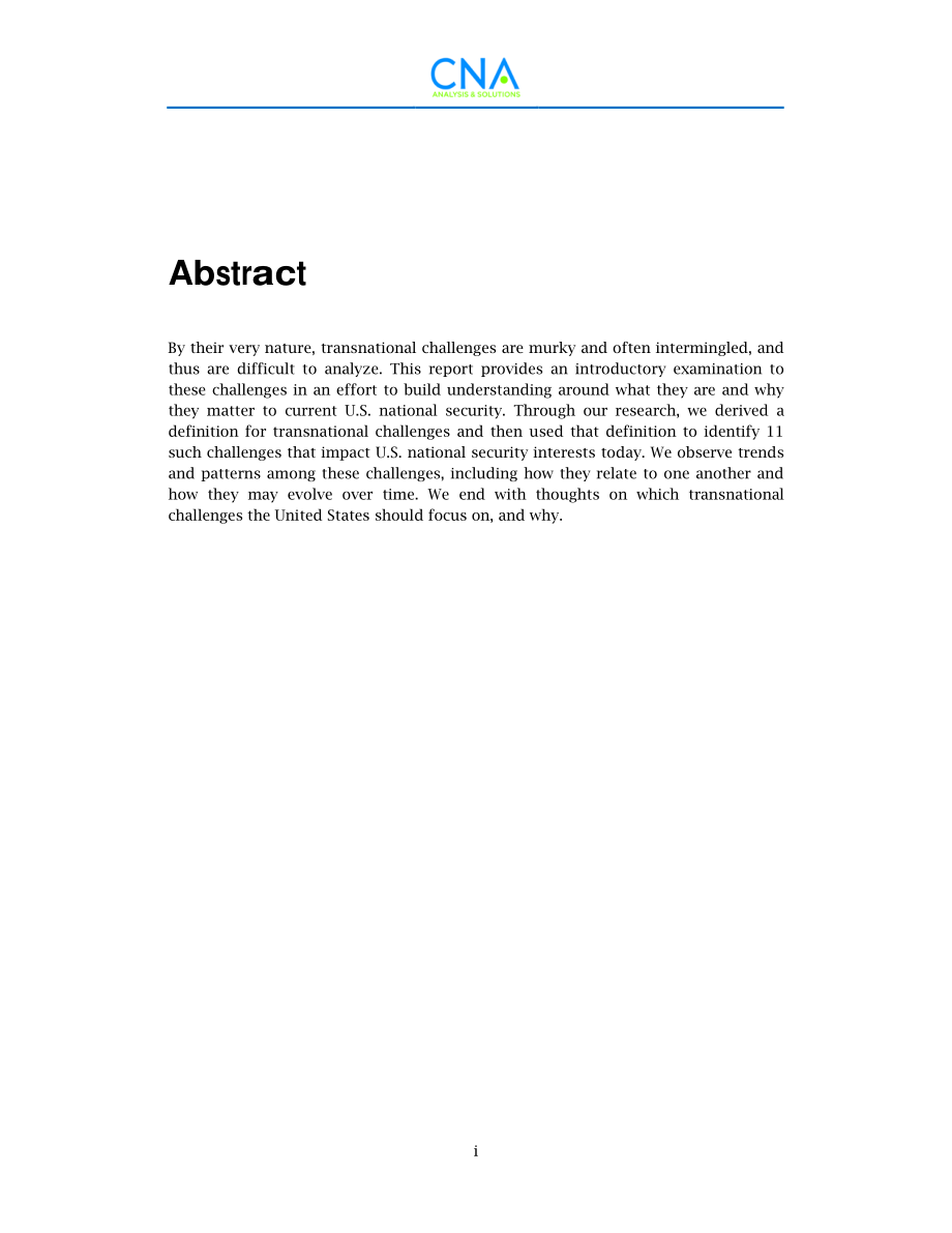 CNA_跨国挑战与美国国家安全： 界定无国界威胁并确定其优先次序.pdf_第3页