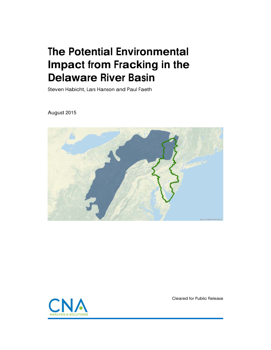 CNA_特拉华河流域水力压裂的潜在环境影响.pdf_第1页