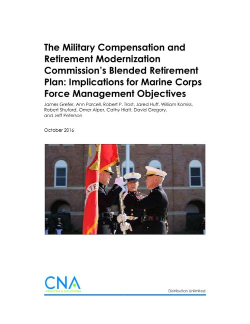 CNA_军事补偿和退休现代化委员会的混合退休计划：对海军陆战队部队管理目标的影响.pdf