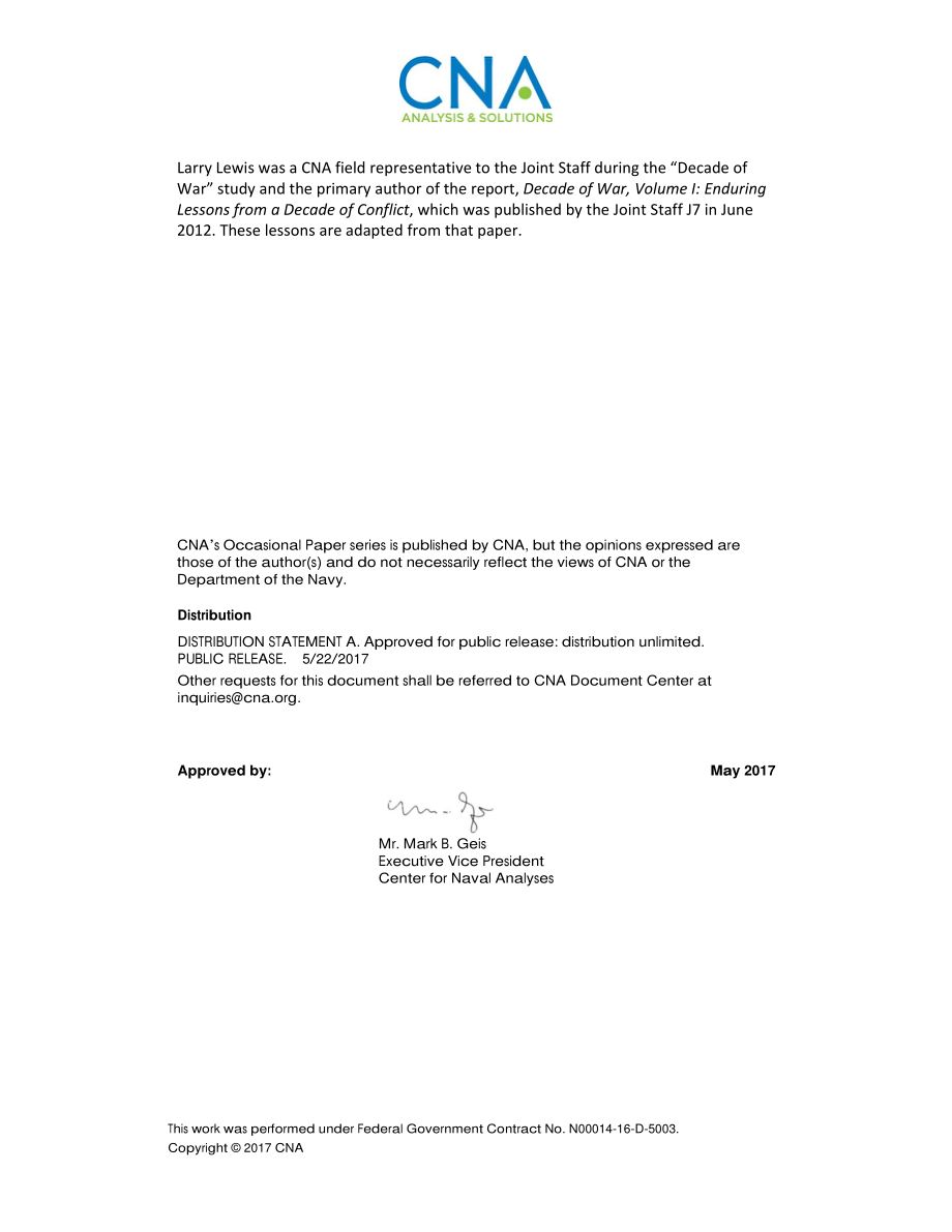 CNA_十年战争：将过去的教训应用于反伊斯兰国运动.pdf_第2页