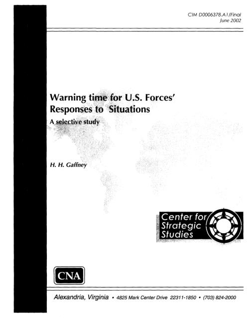 CNA_美军对形势反应的预警时间：一项选择性研究.pdf