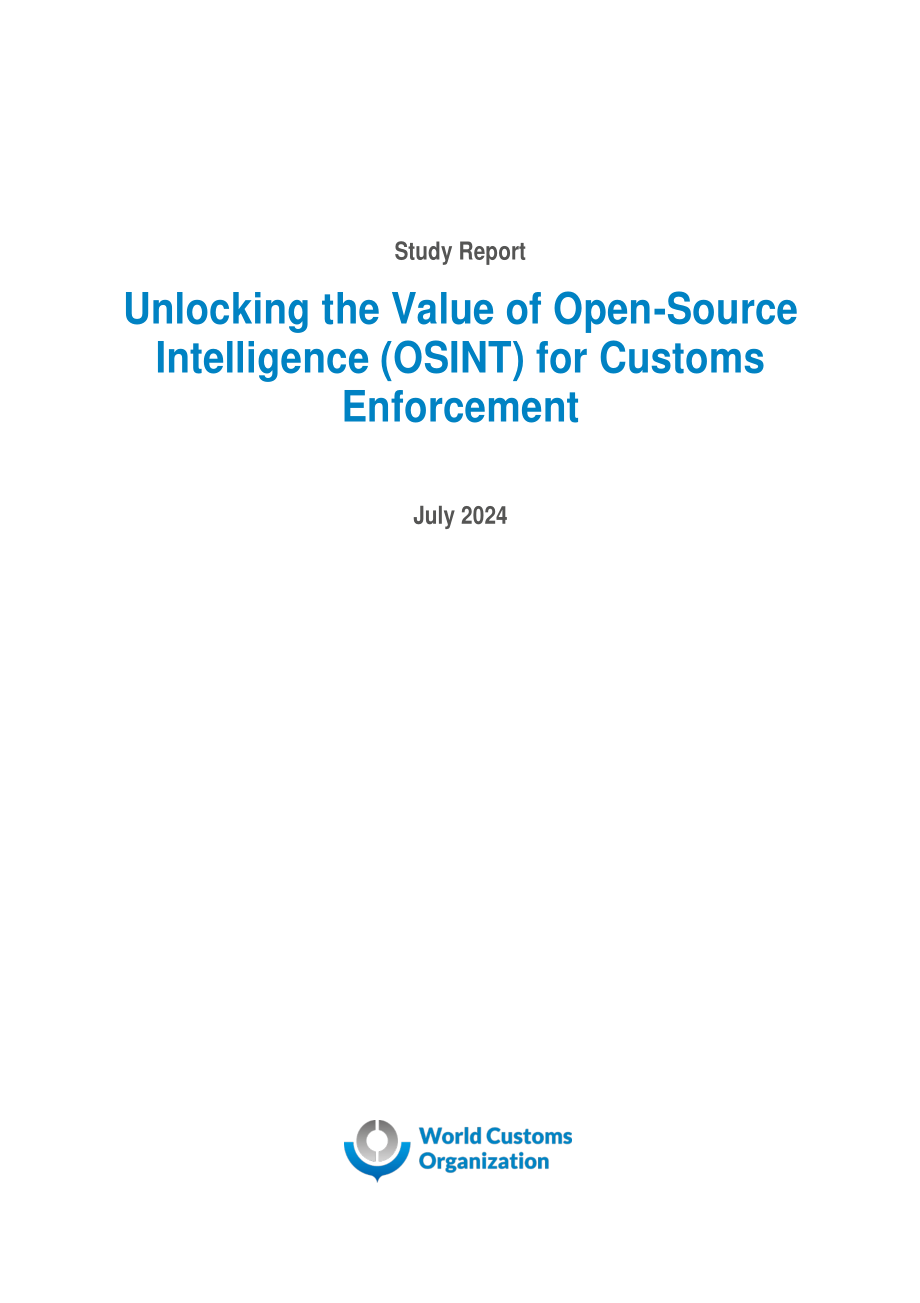 释放 OSINT 在海关执法中的价值(英文）2024_第3页
