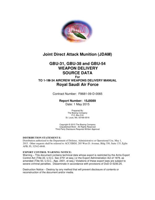Saudi JDAM 使用手册