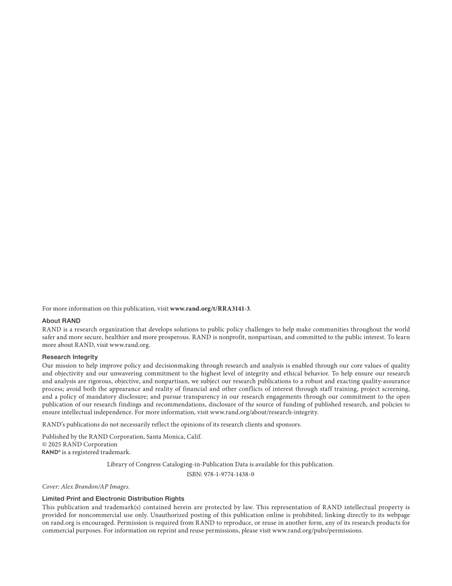 RAND_RRA3141-3 俄罗斯乌克兰战争对美国和盟国国防工业基地的影响_第2页