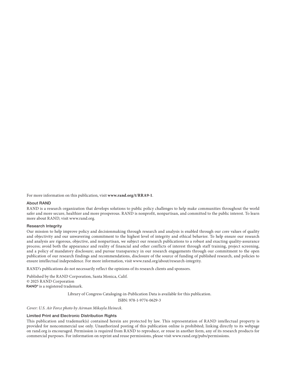 RAND_RRA9-1 竞争性采办中美国空军如何更好地将运营和支持（O&ampamp;S）成本纳入考量_第2页