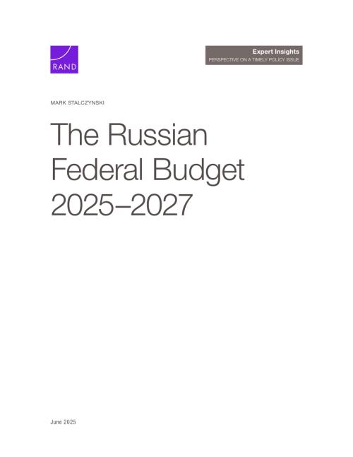 RAND_PEA3854-1 俄罗斯联邦预算2025-2027