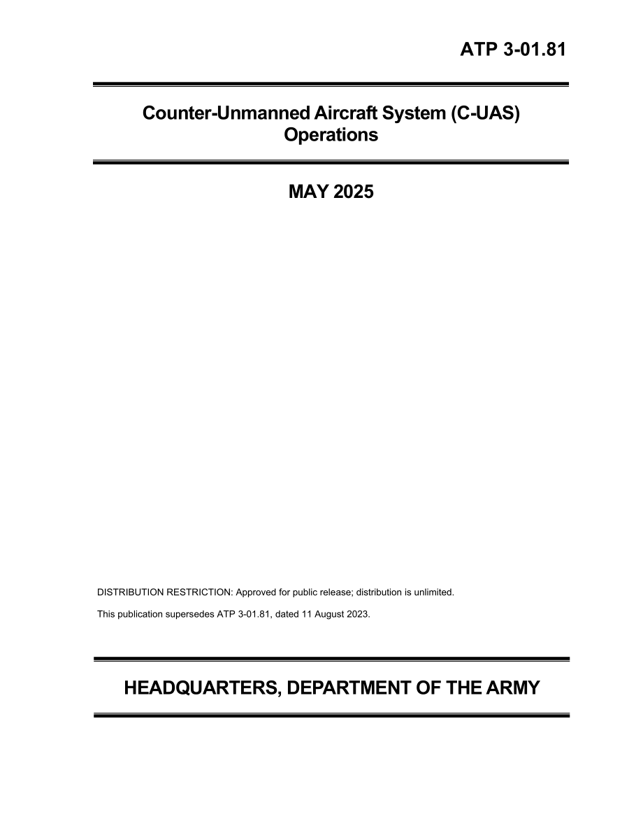 反无人驾驶航空器系统 (C-UAS) 操作_第1页