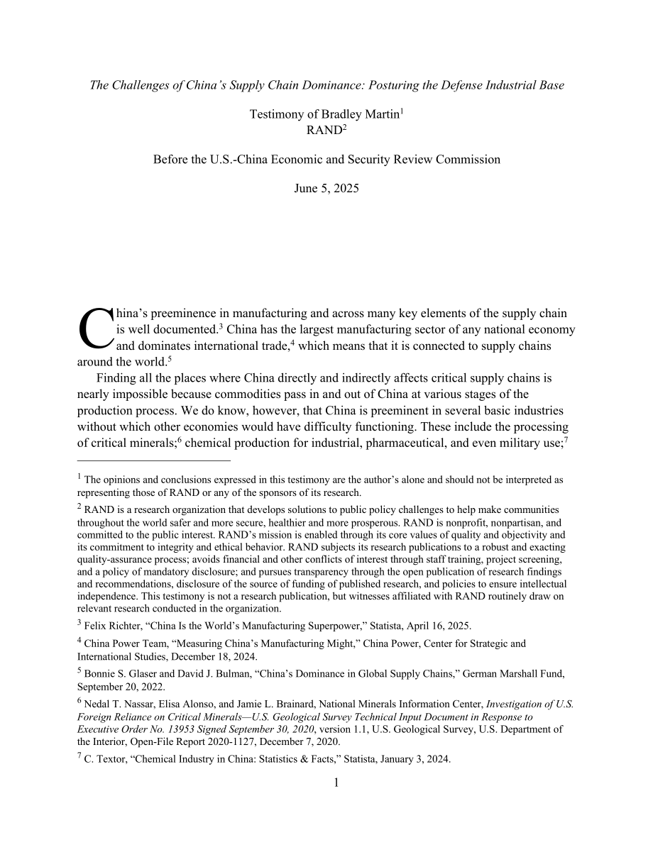 RAND_CTA4084-1 中国在供应链主导地位上的挑战_第3页