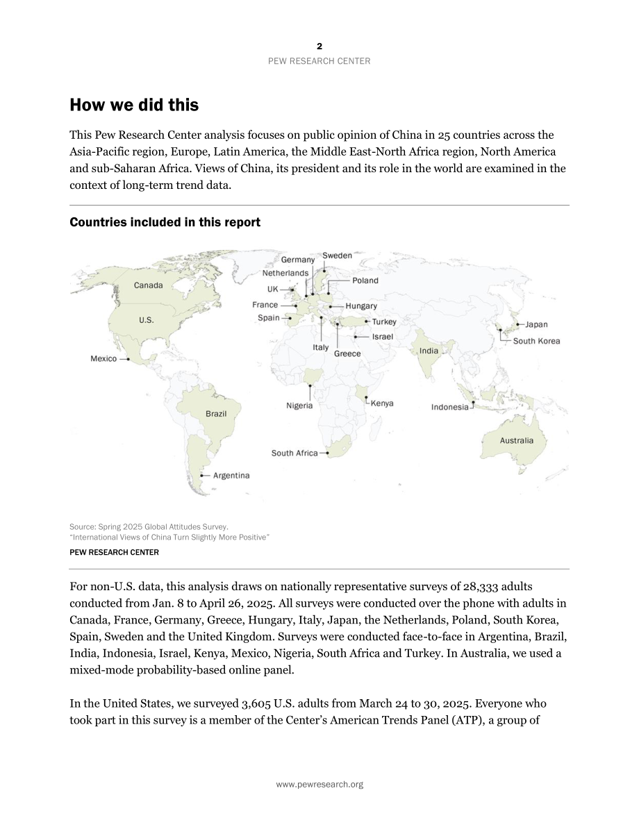 国际社会对中国的看法略有好转【Pew Research Center】_第3页
