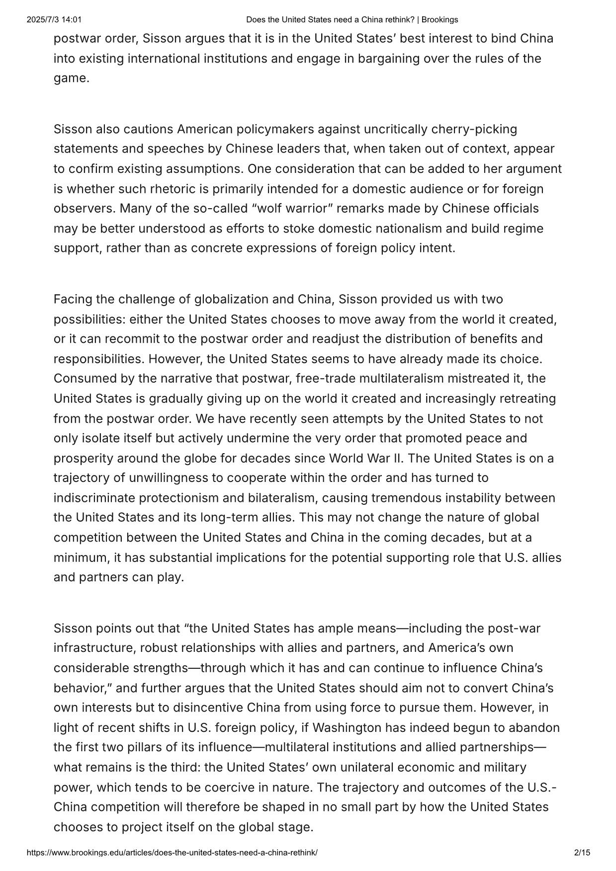 Brookings 美国需要重新审视中国吗？.pdf_第2页
