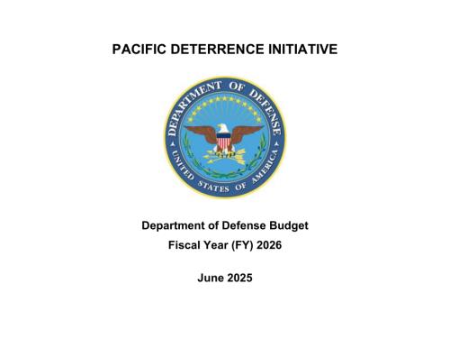 2026财年 美国国防预算 太平洋威慑倡议